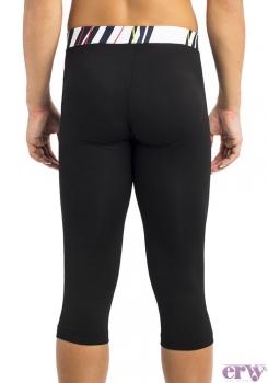 ERVY  BASIC Capri-Tight mit Kontrastbund  ER 12038.037/5  hüfttief