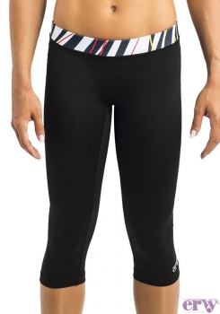 ERVY  BASIC Capri-Tight mit Kontrastbund  ER 12038.037/5  hüfttief