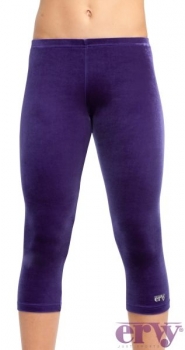 Ervy Capri Tight 3/4 lang tinte*  Samt gecrasht