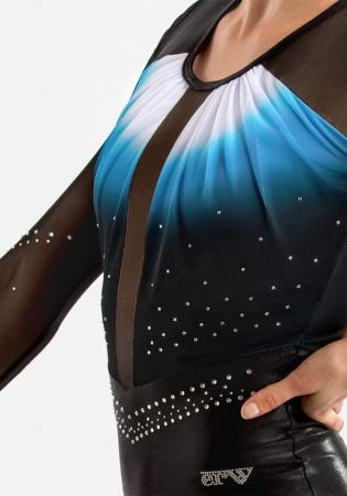 ERVY Omayra 1 Turnanzug 11988.082/1– Langarm mit eleganter Raffung