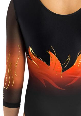 ERVY Pina 9 Turnanzug 11833.09/9 – 3/4 Arm, Ombre & Strass