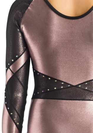 ERVY Enna 1 Turnanzug 11978.08/1– Langarm, Strass & Tüll