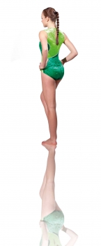 Turnanzug, Gymnastikanzug ERVY "CLARA"11553.072 "kiwi"