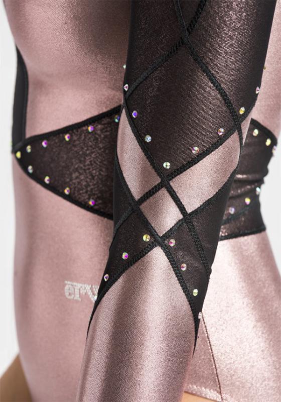 ERVY Enna 1 Turnanzug 11978.08/1– Langarm, Strass & Tüll