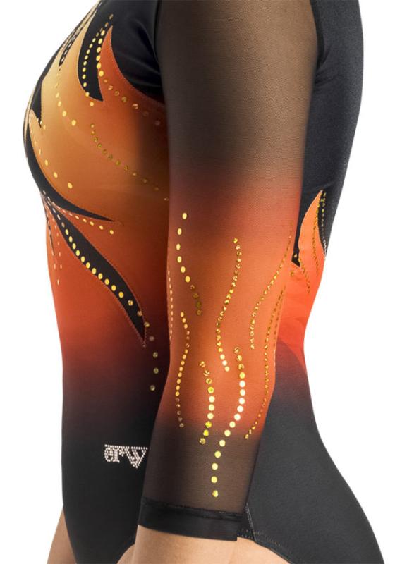 ERVY Pina 9 Turnanzug 11833.09/9 – 3/4 Arm, Ombre & Strass