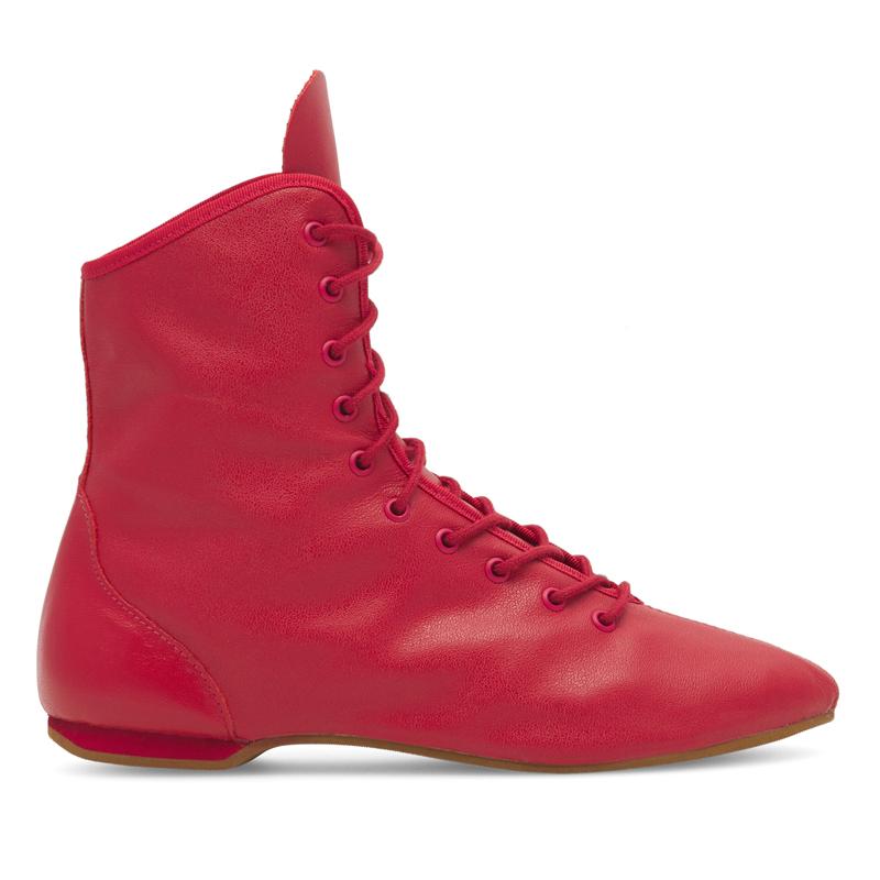 Rumpf Hit I Gardestiefel 4120 aus Leder hoch geschnitten mit durchgehender Gummisohle