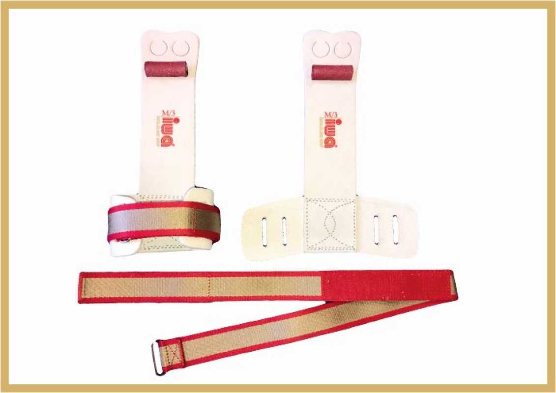 IWA 480 Ringehandschutz 2-Loch rot/gold/rot, IWA-Gurtband