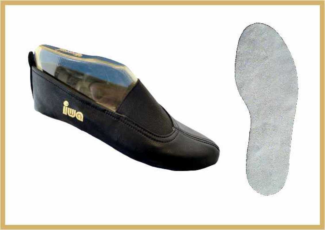 IWA Gymnastikschuh 070 Chromledersohle, schwarz*