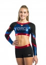 ERVY  DUBAI Cheer Crop-Top  ER 23132.118/1  kurzes Cheerleadertop