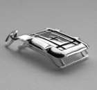 My-Beads Anhaenger Turnen 450 Trampolin 21 mm Sterling-Silber (925er)