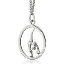 My-Beads Anhaenger Turnen 446 Standspagat1 22 mm Sterling-Silber (925er)